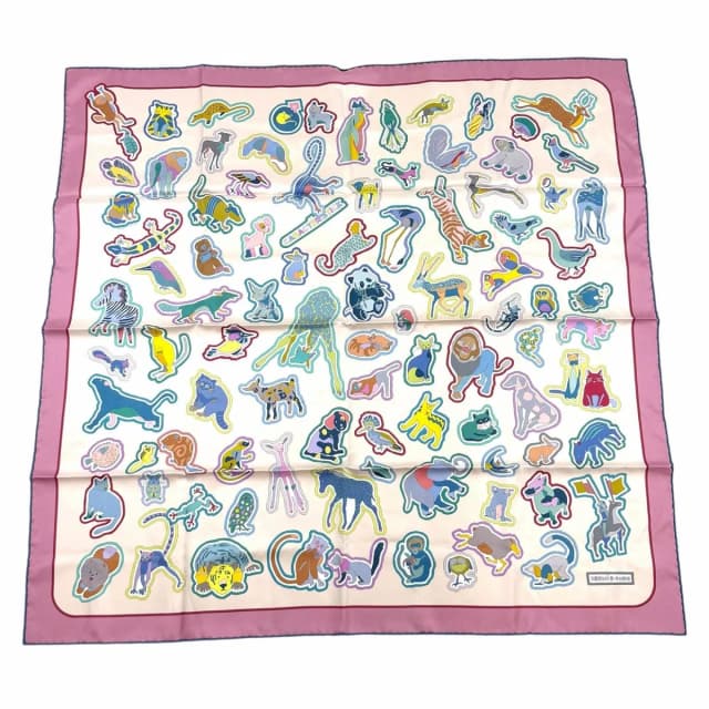 Hermès Carre Double Caracteristick Detail 100% Silk Scarf Multi in Silk from The Reluxe, photo 1 of 1