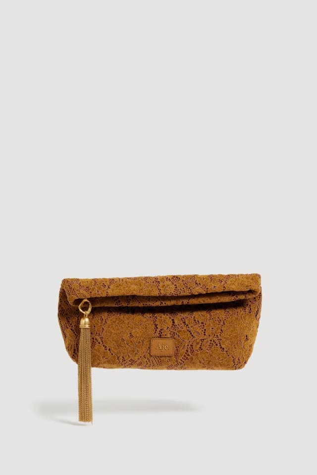 AJE Verona Velvetine Small Clutch in VELVETINE, image 1 of 1 from Aje