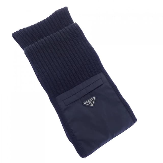 Prada Re-Nylon Gabardine Wool Scarf in Nylon from The Reluxe, photo 1 of 1