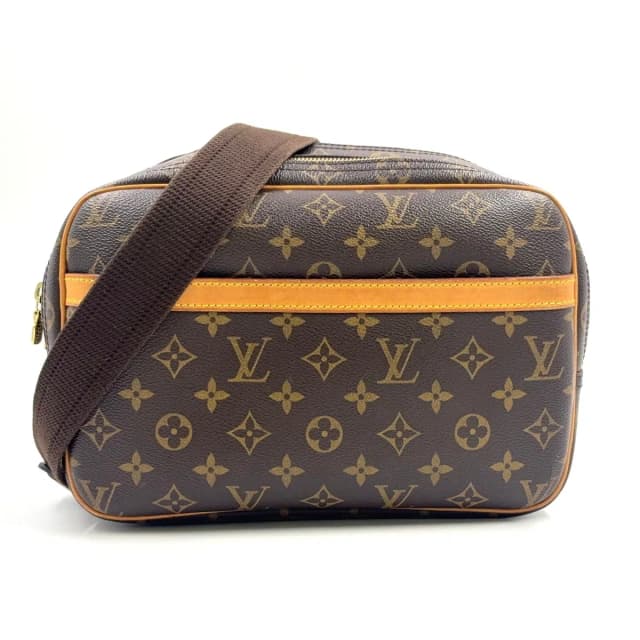 Louis Vuitton PM Monogram Leather Brown Shoulder Bag Gold in Brown Leather from The Reluxe, photo 1 of 1