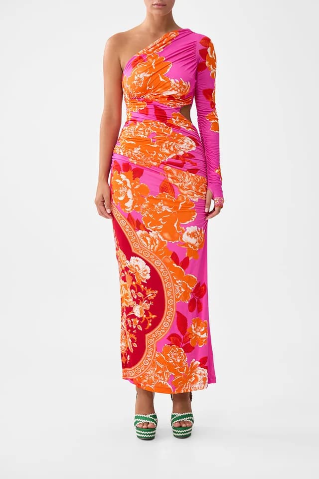 Camilla eBoutique ONE SHOULDER JERSEY CUT OUT DRESS TILES OF TÜRKIYE, image 1 of 1 from CAMILLA