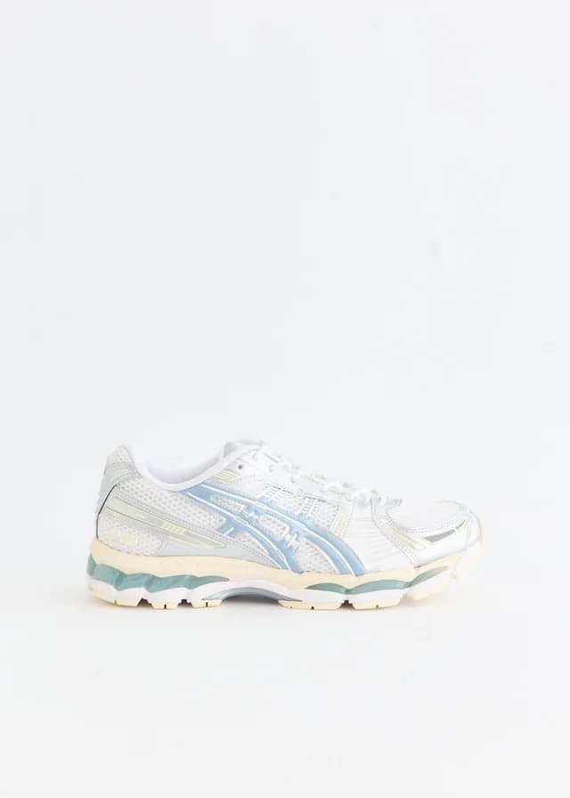 Asics Gel-Kayano 12.1 'White Dolphin Grey' Sneakers in WHITE/DOLPHIN GREY, image 1 of 1 from Incu