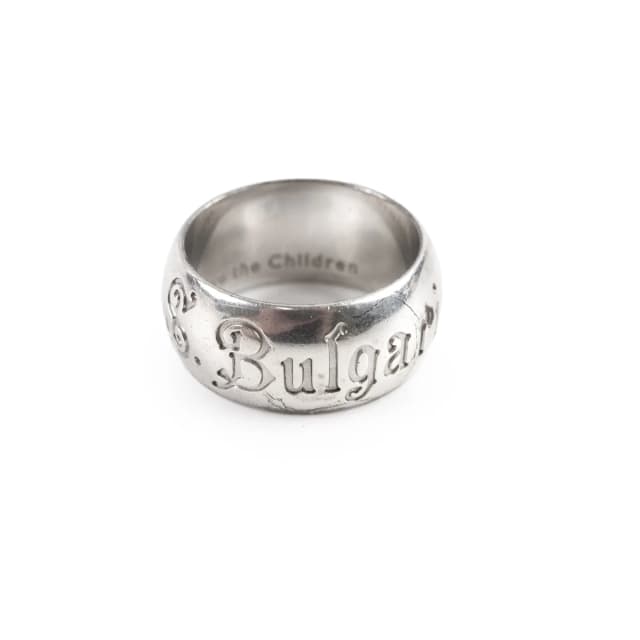 Bvlgari Save The Children Sterling Silver Ring Size 56 in Silver from The Purse Affair, photo 1 of 1