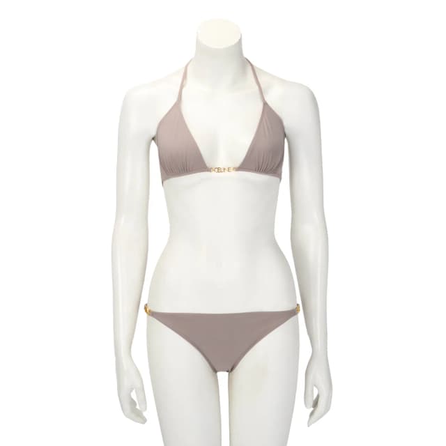 Celine Matte Jersey Logo Bikini Set in Dusty Lilac from Blue Spinach, photo 1 of 1