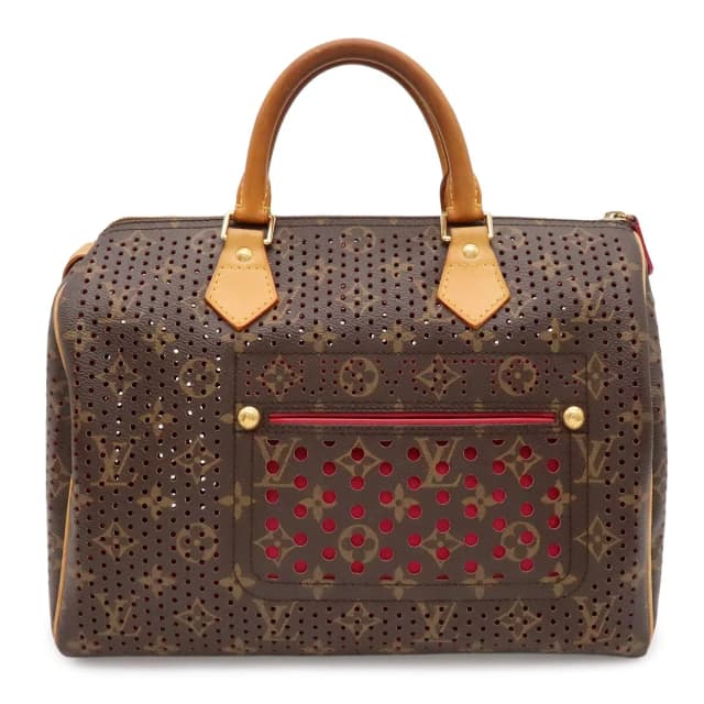 Louis Vuitton Monogram Perfo Speedy 30 Mini Boston Bag Fuchsia Pink in Pink Coated canvas from The Reluxe, photo 1 of 1