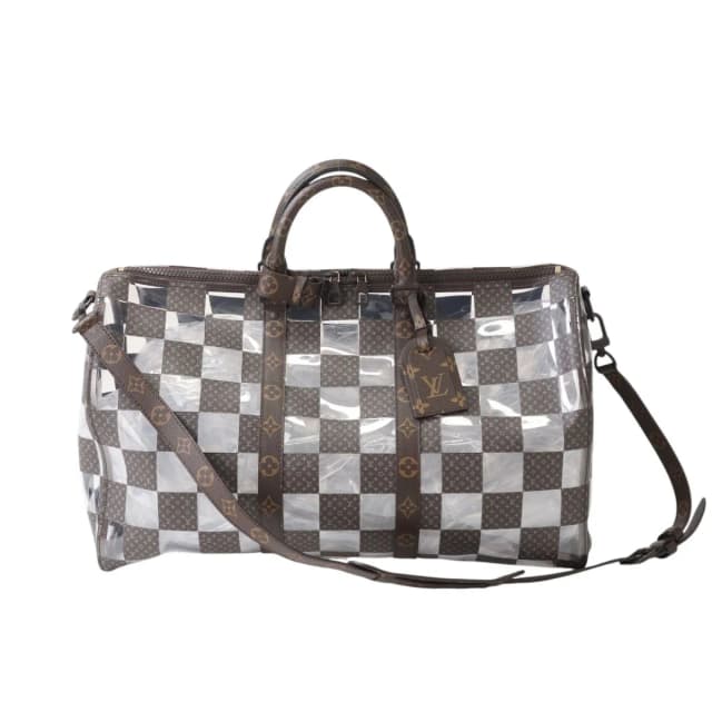 Louis Vuitton Monogram Chess Keepall Bandouliere 50 Boston Bag Brown in Brown from The Reluxe, photo 1 of 1