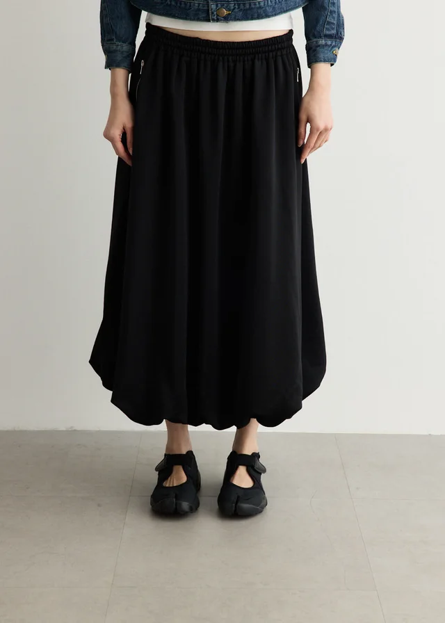 Needles Balloon Track Skirt in C-Black, image 1 of 1 from Incu