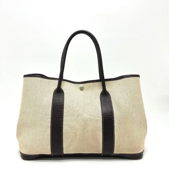 Hermès Tote Bag Garden Party PM Toile H Beige in Beige Leather from The Reluxe, photo 1 of 1