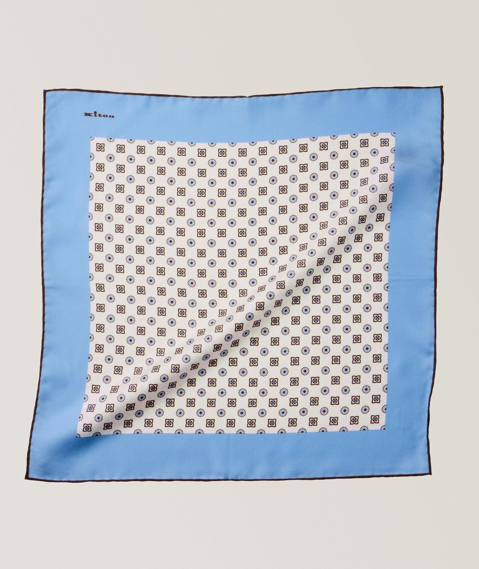 Kiton Paisley Silk Pocket Square in Multicolor, image 1 of 1 from Harry Rosen