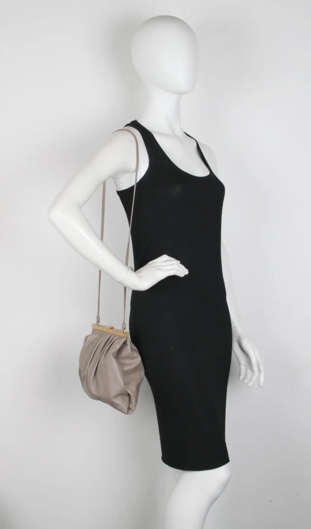 Mansur Gavriel Wave Frame Crossbody, Elefante, image 1 of 1 from Cultstatus
