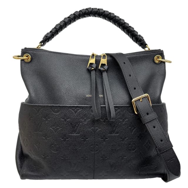 Louis Vuitton Maida Monogram Empreinte Leather Hobo Shoulder Bag Black in Black Leather from Dallas Designer Handbags, photo 1 of 1