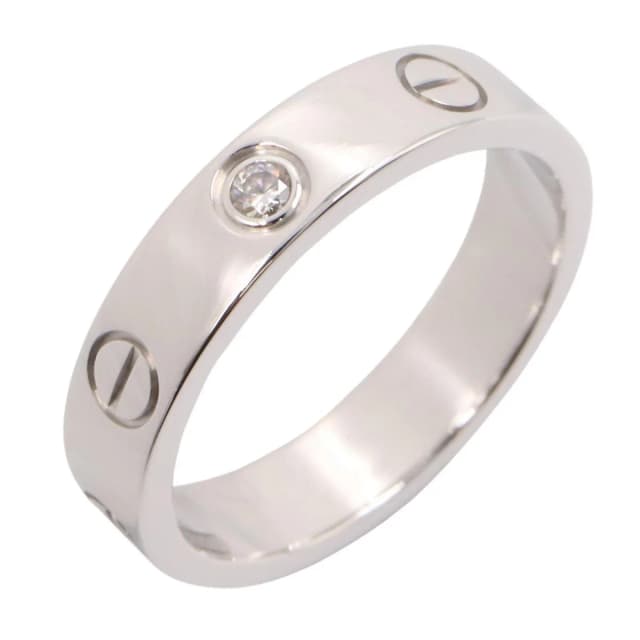 Cartier Ring Mini Love 18K White Gold Diamond in White from The Reluxe, photo 1 of 1
