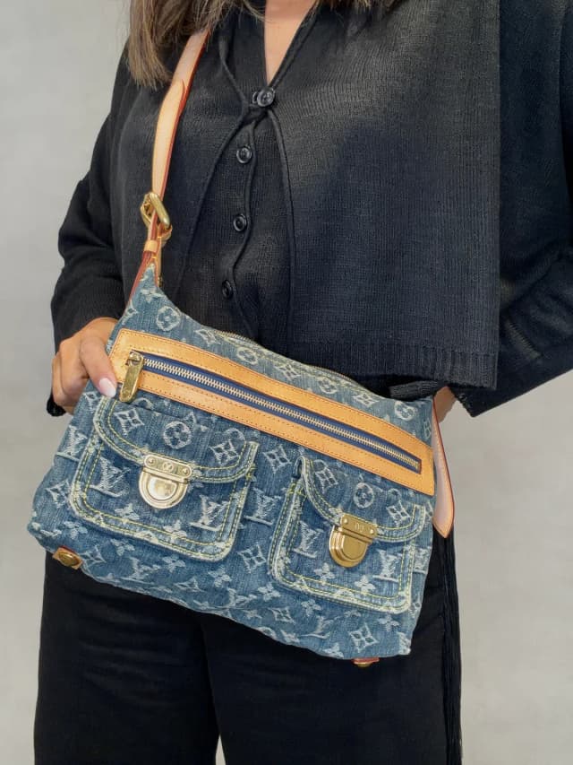 Louis Vuitton Monogram Denim Baggy PM 2Way Bag Shoulder Bag in Denim from Season 2 Consign, photo 1 of 1