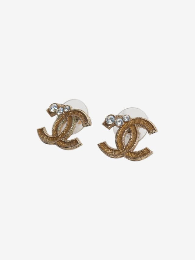 Chanel Gold Coco Mark 10A earrings in Gold from Sign of the Times, photo 1 of 1