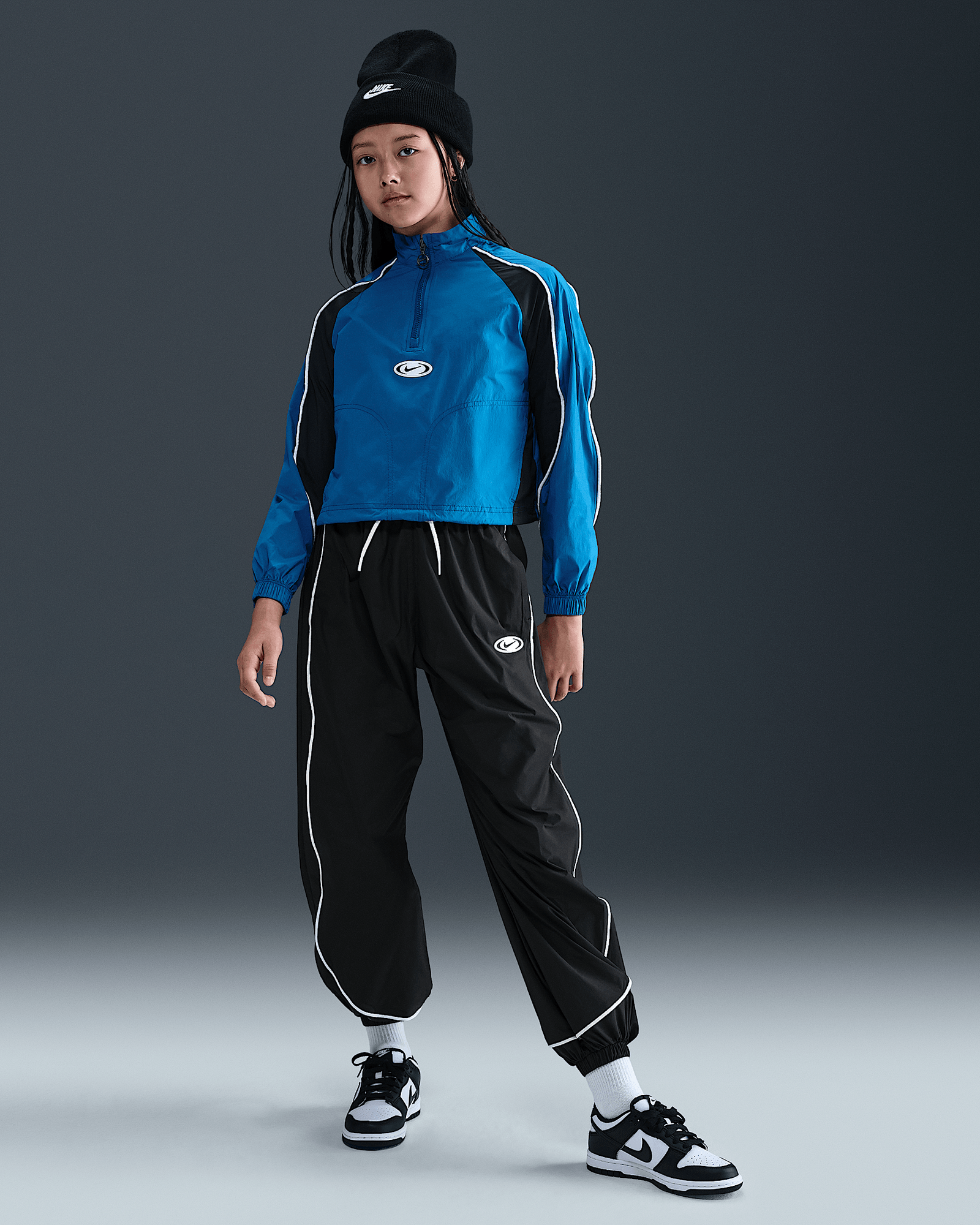 Nike Sportswear in Black/Black/White, image 1 of 1 from Nike