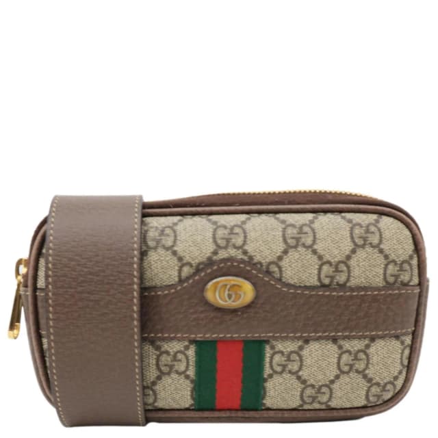 Gucci Web Ophidia GG Supreme Canvas Belt Bag Beige 519308 in Beige Canvas from Dallas Designer Handbags, photo 1 of 1