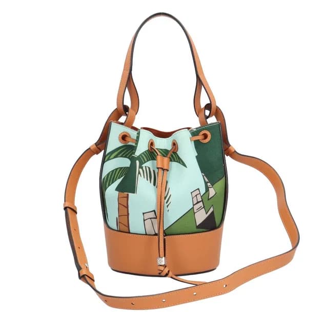 Loewe Paulazui Visa Collection Bal Smo le Anagram Shoulder Bag Canvas Blue in Blue Canvas from The Reluxe, photo 1 of 1