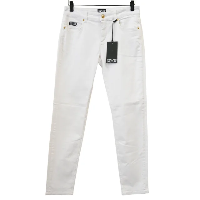Versace White Denim Skinny Jeans in White Denim from Clotheshorse Anonymous, photo 1 of 1