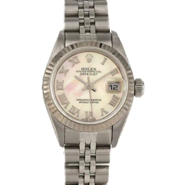 Rolex Datejust Automatic Watch White in White from The Reluxe, photo 1 of 1