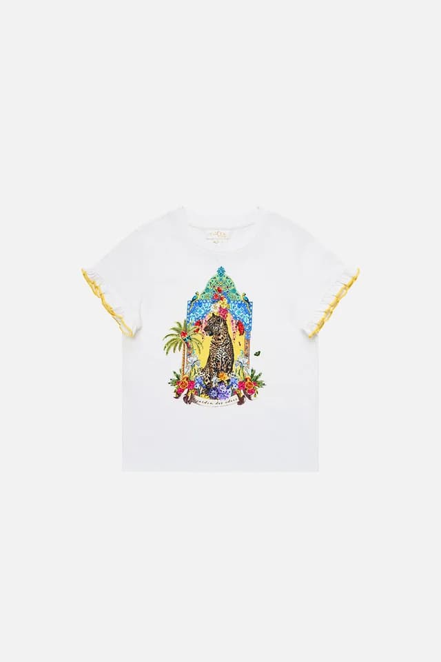 Camilla eBoutique KIDS FRILL SLEEVE TEE WITH BABYLOCKED EDGE SULTANAHMET SUMMER, image 1 of 1 from CAMILLA