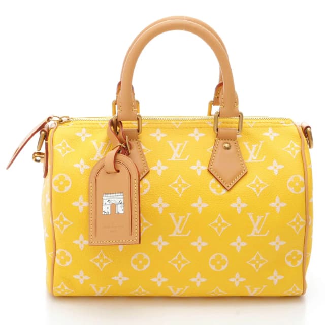 Louis Vuitton Speedy Bandouliere 25 P9 Monogram Lambskin Jauneuma Shoulder Bag in Lambskin from The Reluxe, photo 1 of 1