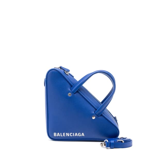 Balenciaga Triangle Duffle Bag Calfskin Blue SHW in Blue Calfskin from EMIER, photo 1 of 1