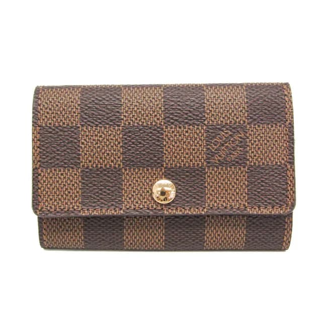Louis Vuitton Damier 6 Key Holder N62630 Men,Women Damier Canvas Key Case Ebene in Brown Damier Canvas from Elady, photo 1 of 1