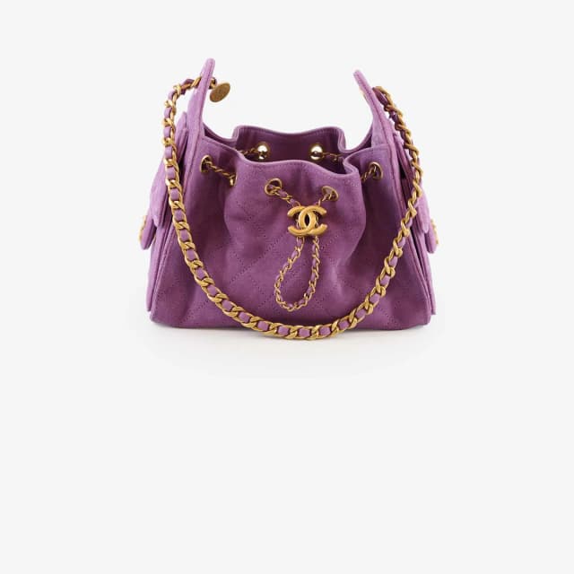 Chanel 25 Mini Suede Purple in Purple Suede from The Purse Affair, photo 1 of 1