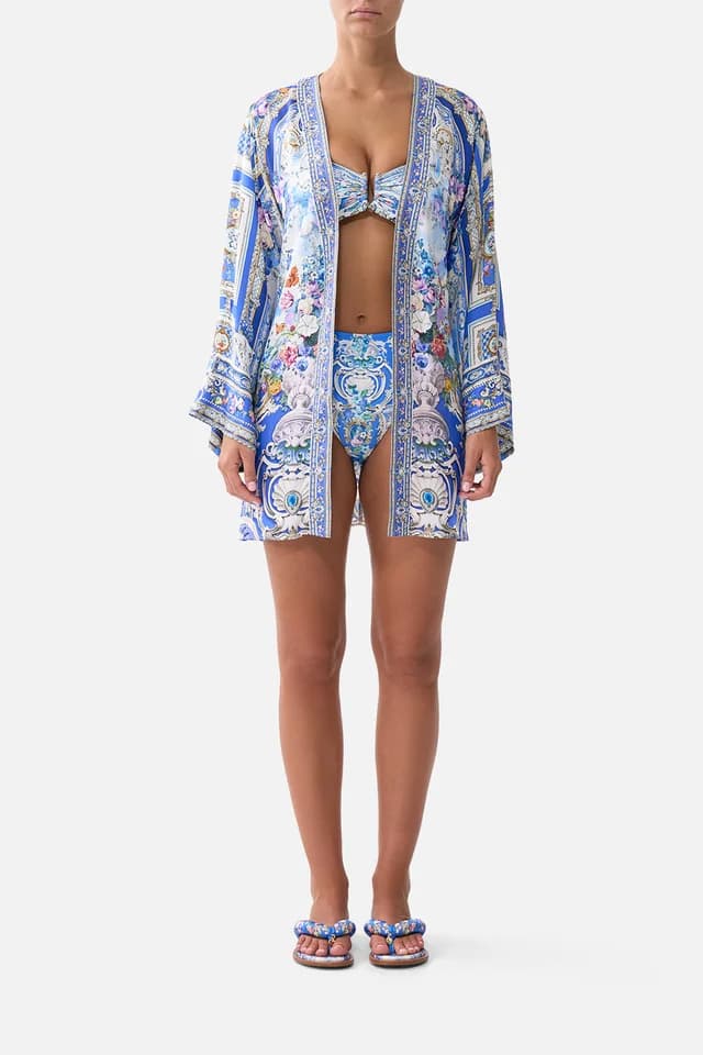 Camilla eBoutique SHORT KIMONO WRAP OTTOMAN OPULENCE, image 1 of 1 from CAMILLA