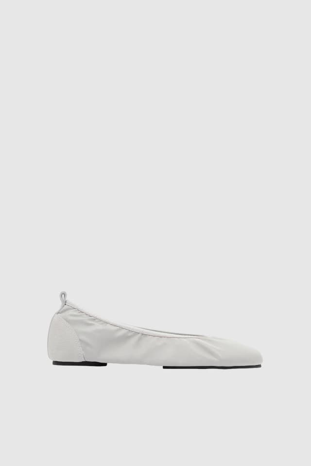 St Agni Satin Ballet Flat - Silver, image 1 of 1 from St. Agni