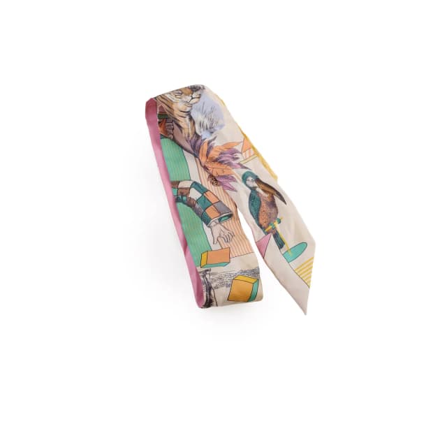 Hermès Grand Theatre Nouveau Silk Twilly in Silk from The Purse Affair, photo 1 of 1