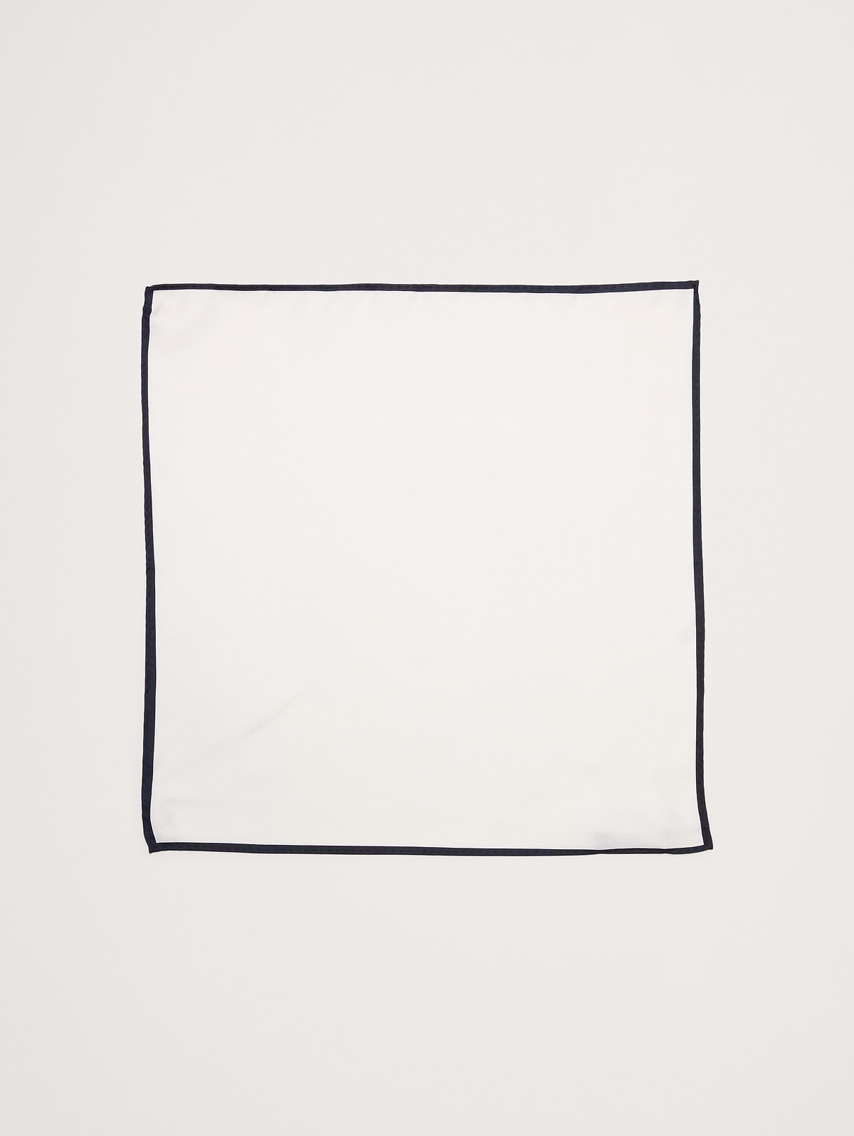 Banana Republic Kia Silk Pocket Square in White, image 1 of 1 from Banana Republic (US)