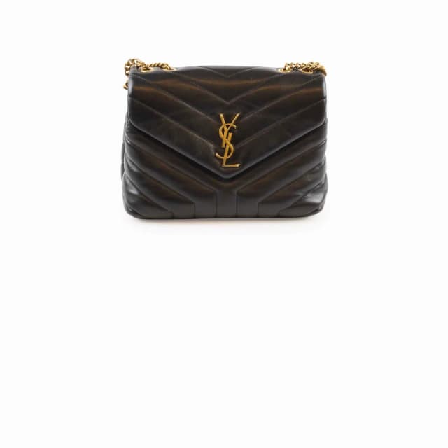Saint Laurent Loulou Small Black in Black Leather from The Purse Affair, photo 1 of 1