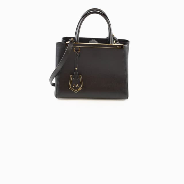 Fendi 2Jours Tote Black in Black Leather from The Purse Affair, photo 1 of 1