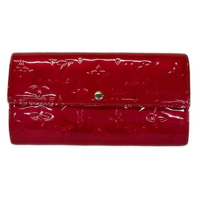 Louis Vuitton Wallet Monogram Vernis Portefeuille Sarah Rose Pop Leather in Pink Leather from The Reluxe, photo 1 of 1