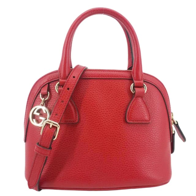 Gucci Dome Small Dollar Calfskin Leather Crossbody Bag Red 449661 in Red Calfskin from Dallas Designer Handbags, photo 1 of 1