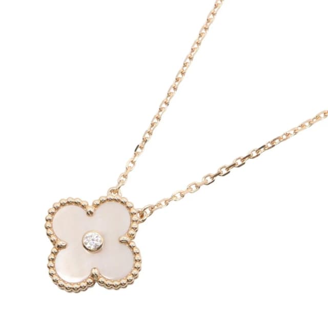 Van Cleef & Arpels Necklace Vintage Alhambra Mother of Pearl 41.5 18k Pink Gold in Pink from The Reluxe, photo 1 of 1