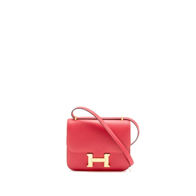 Hermès Mini Constance Epsom Rose Extreme GHW Stamp D in Pink Epsom leather from EMIER, photo 1 of 1