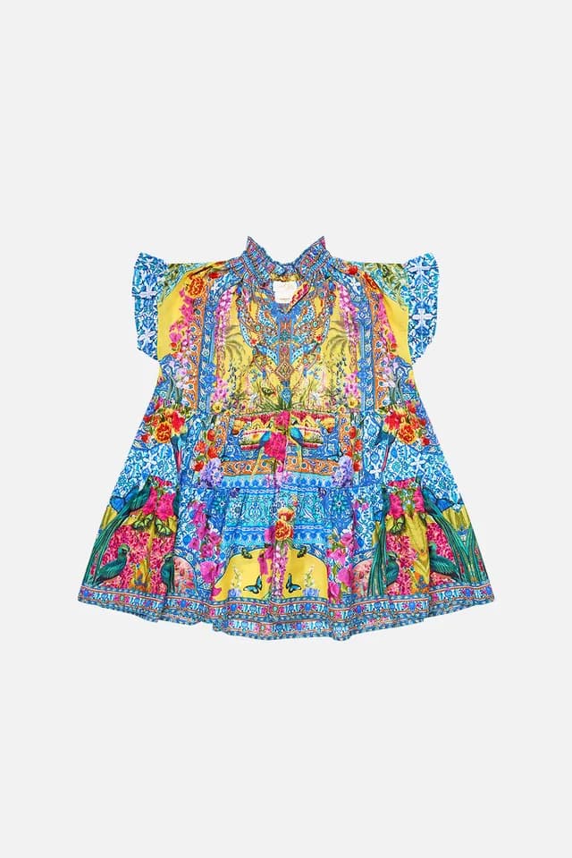 Camilla eBoutique KIDS TIERED OVERSIZED MINI DRESS WITH FRILL SULTANAHMET SUMMER, image 1 of 1 from CAMILLA