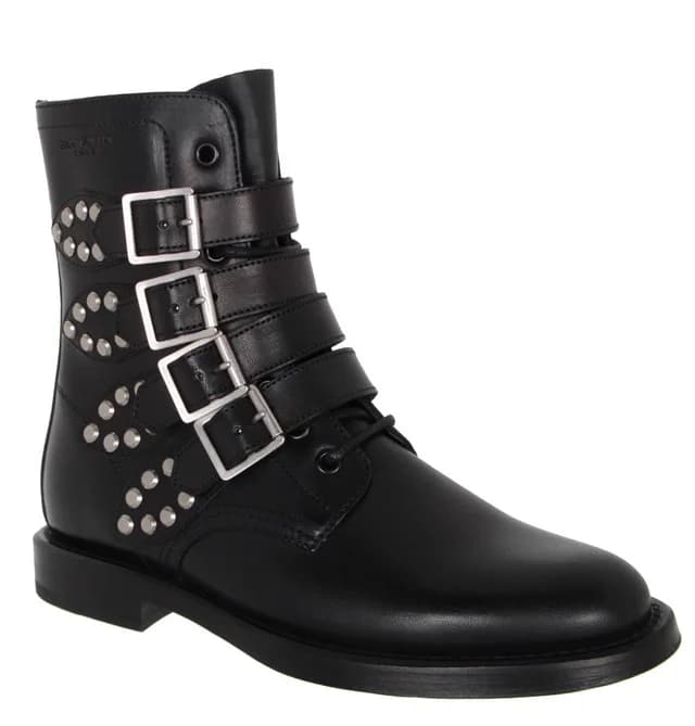 SAINT LAURENT Multi Buckle Ranger Boots, Black, image 1 of 1 from Cultstatus