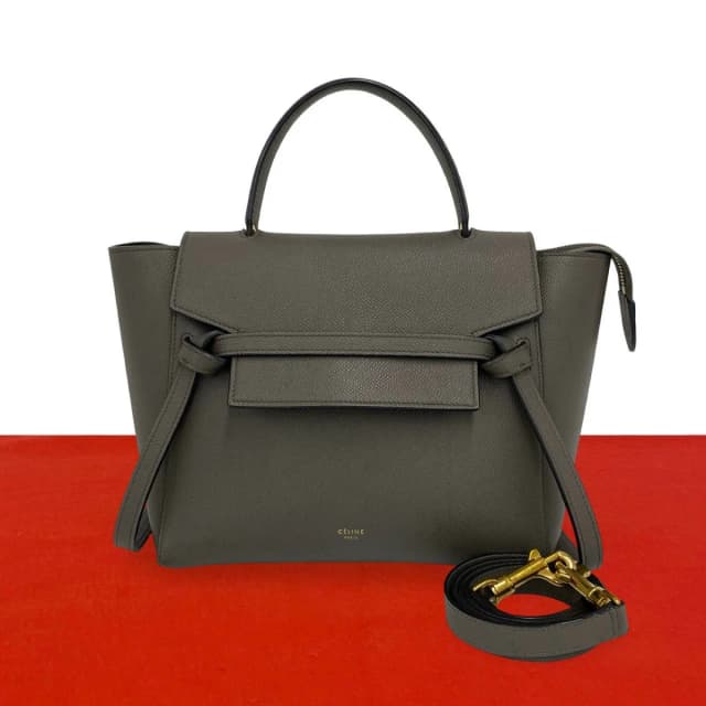 Celine Belt Bag Micro Leather 2-Way Mini Tote Gray in Grey Leather from The Reluxe, photo 1 of 1