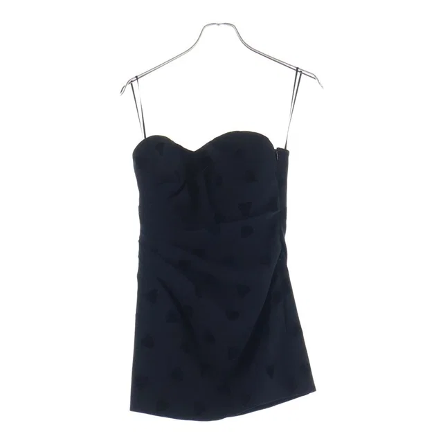 Celine Heart Pattern Wool Sable Mini Bustier Dress Black in Black Wool from The Reluxe, photo 1 of 1