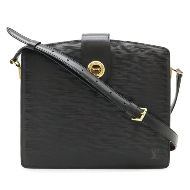 Louis Vuitton Epi Capucines Shoulder Bag Crossbody Noir Black Gold in Black Leather from The Reluxe, photo 1 of 1