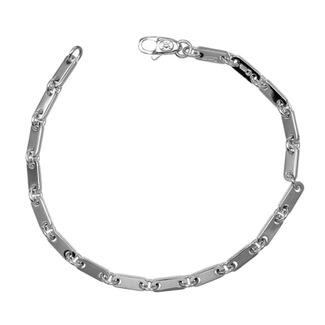 Cartier Figaro 17.3 18k White Gold Bracelet in White from The Reluxe, photo 1 of 1