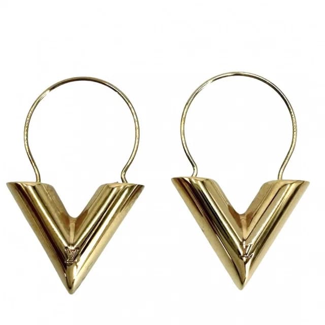 Louis Vuitton Earrings Essential Hoop Small Simple Gold in Gold from The Reluxe, photo 1 of 1