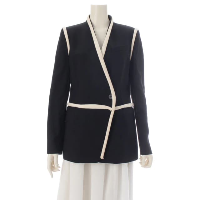 Louis Vuitton Wool Rayon Bicolor Tailored Jacket Black White 36 in Black Wool from The Reluxe, photo 1 of 1