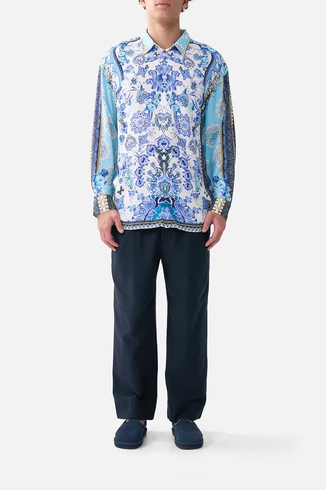 Camilla eBoutique LONG SLEEVE OVERSIZED SHIRT ALL ABOUT THAT LACE, image 1 of 1 from CAMILLA