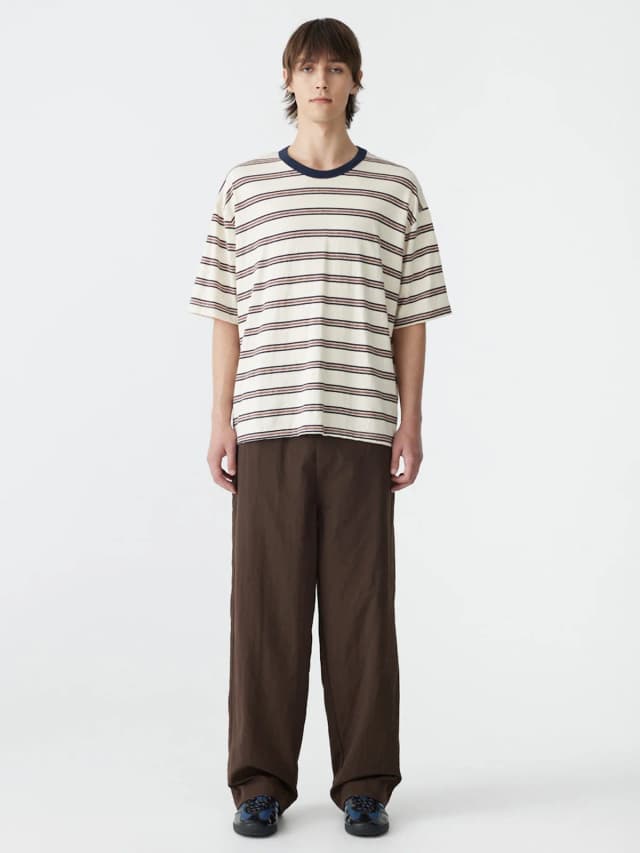 Bassike Stripe Boxy T-Shirt, image 1 of 1 from bassike