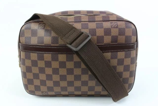Louis Vuitton Damier Ebene Reporter PM Crossbody Messenger in Brown Canvas from Bagriculture, photo 1 of 1