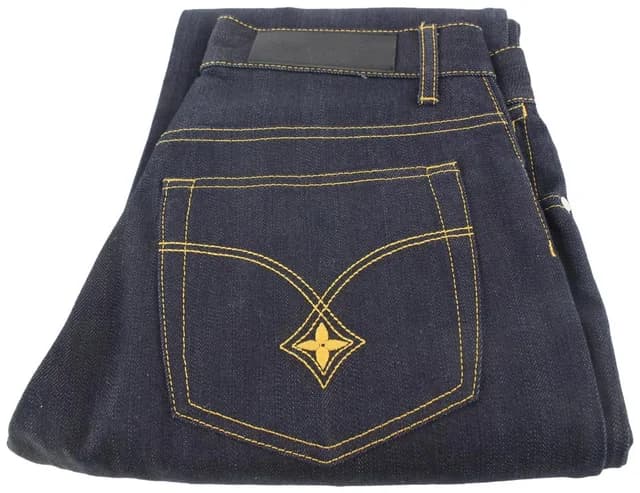 Louis Vuitton Men's 28 Navy Denim Jeans in Navy Denim from Bagriculture, photo 1 of 1